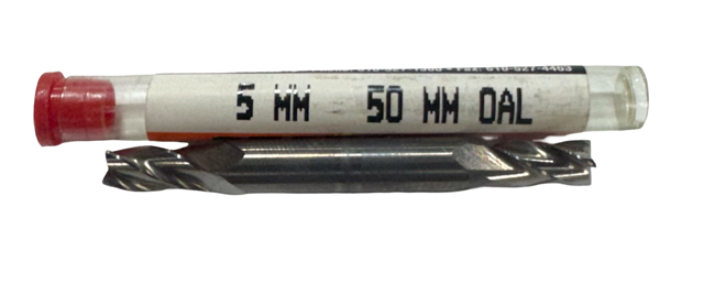 5mm Carbide Double End Mill 4 Flute Stub Length USA Made