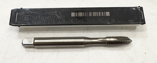OSG 3/8"-16 HSS-PM Spiral Point Plug Tap 3 Flute VC10 H3