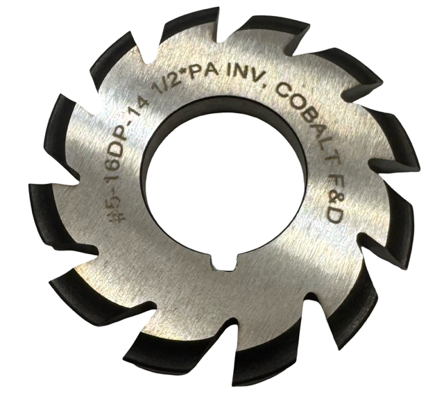 F&D #5-16DP 14-1/2° Involute Angle Gear Cutter USA Made