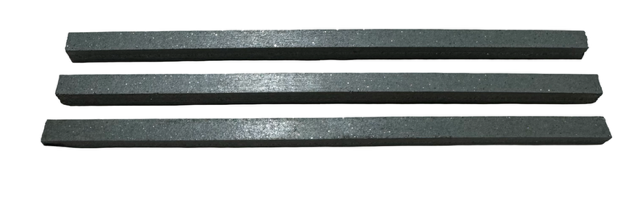 Cratex 6" x 1/4" x 1/4" - Square - Resin Bonded Rubber Block & Stick (Coarse Grit) 3 Pack