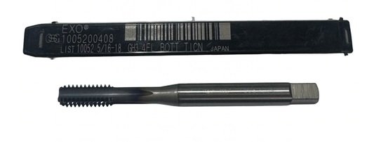 OSG 5/16"-18 NC HSS-PM Straight Flute Bottoming Tap 4FL GH3 TiCN Coated