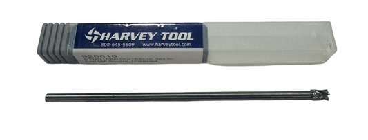 Harvey 5/32" Carbide End Mill Long Length 4 Flute Reduced Shank USA Made