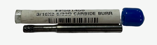 RapidKut 5/32" Carbide Burr Cylindrical Raidus End 3/16" Shank USA