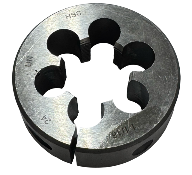 ProCut 1-1/16"-24 UN HSS Round Adjustable Die 2-1/2" OD