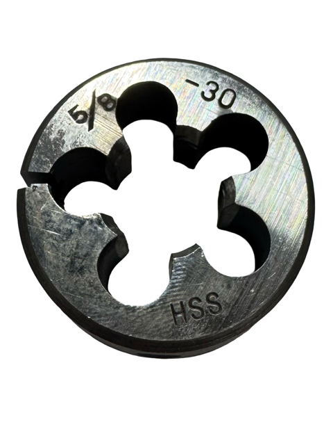 5/8"-30 HSS Adjustable Round Die 1-1/2" Outside Diameter