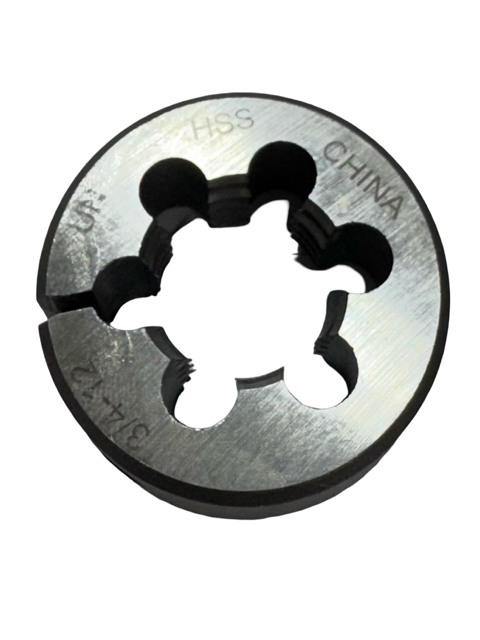 ProCut 3/4"-12 UN HSS Adjustable Round Die 1-1/2" Outside Diameter