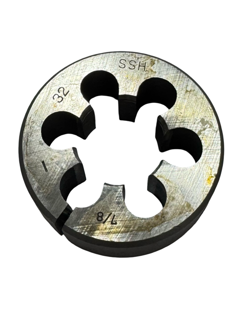 ProCut 7/8"-32 UN HSS Adjustable Round Die 2" Outside Diameter