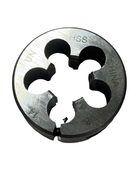 5/8"-14 UN HSS Adjustable Round Die 1-1/2" Outside Diameter