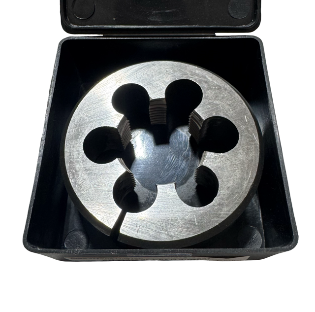 ProCut 1-1/8"-14 UN HSS Adjustable Round Die 2-1/2" Outside Diameter