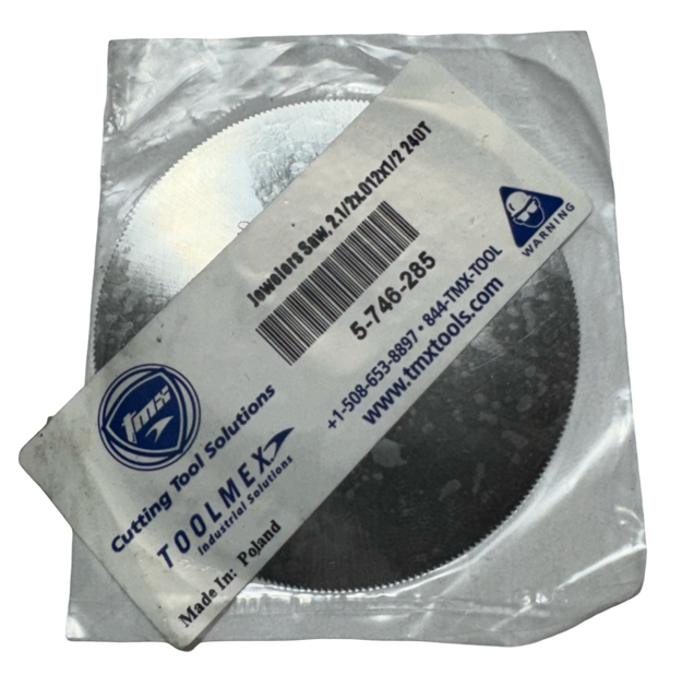 TMX 2-1/2" x .012" X 1/2" - HSS - Jewelers Slotting Saw