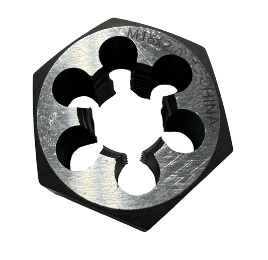 ProCut 18mm x 2mm Carbon Steel Hexagon Rethreading Die