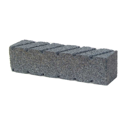 Norton 2" x 2" x 6" Fluted Hand Rubbing Brick C24R Crystolon