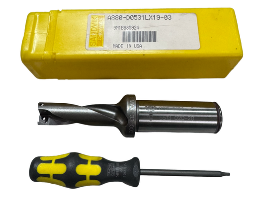 Sandvik A880-D0531LX19-03 CoroDrill® 880 Indexable Insert Drill 5723463