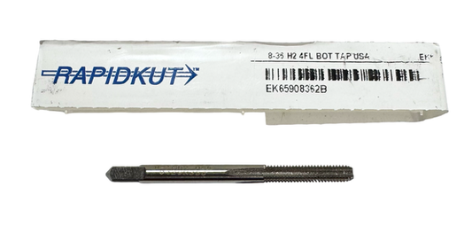 RapidKut 8-36 HSS Hand Tap 4 Flute H2 Bottoming Tap USA Made
