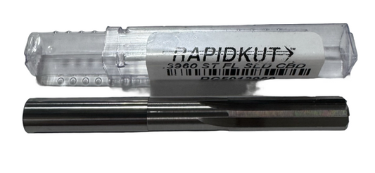 RapidKut .3960" Solid Carbide Straight Flute Chucking Reamer USA Made