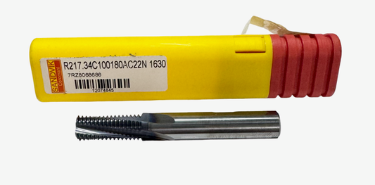 Sandvik 9/16"-18 Solid Carbide Thread Mill TiAlN2 Coated
