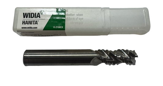 Widia 12mm Carbide Roughing End Mill 3 Flute 0.5mm Radius