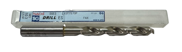 Nachi 10.3mm HSS-PM Drill Bit Jobber Length SG Coating 135°