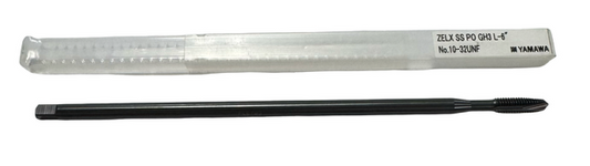 Yamawa 10-32 UNF HSS Spiral Point 6" Extension Tap GH3 ZELX SS PO