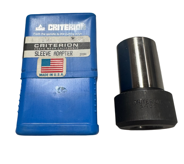 Criterion Sleeve Adapter, 1" Hole, 1-1/2" Head Diameter USA Made