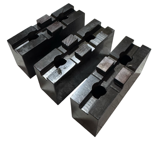 3 Piece Soft Top Jaw Set for 6" TOS Chucks
