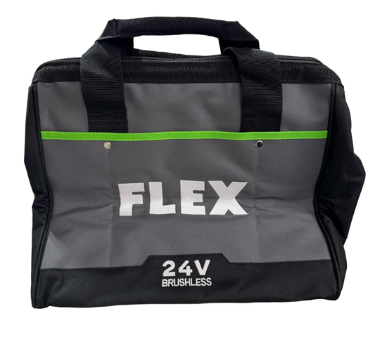 Flex 24v Power Tool Storage Bag with Zipper and Handles 13" x 11" x 11"