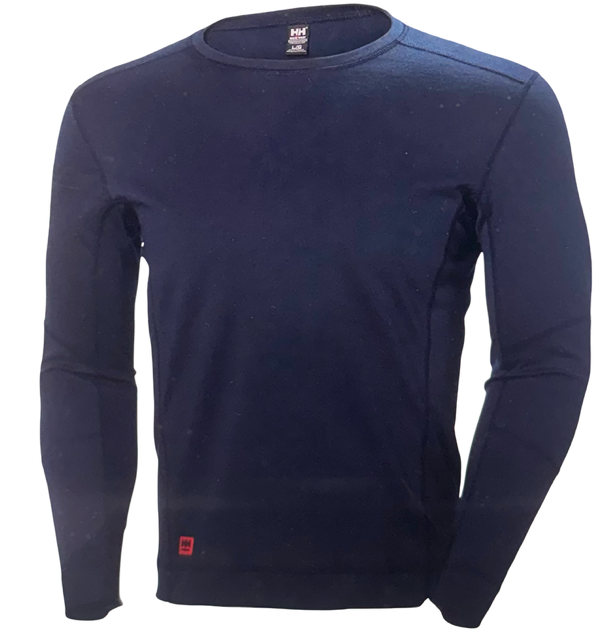 Henny Hansen LIFA Max Base Layer Crewneck Tall, Navy Size Large