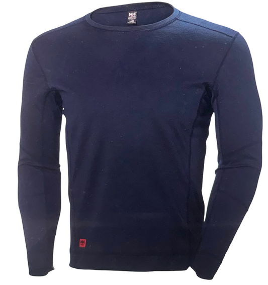 Henny Hansen LIFA Max Base Layer Crewneck Tall, Navy Size Large