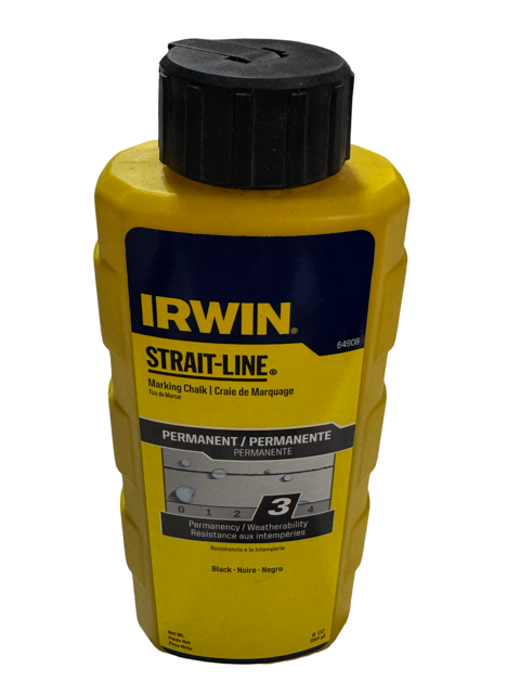 IRWIN 8 oz Strait-Line Black Marking Chalk 64908