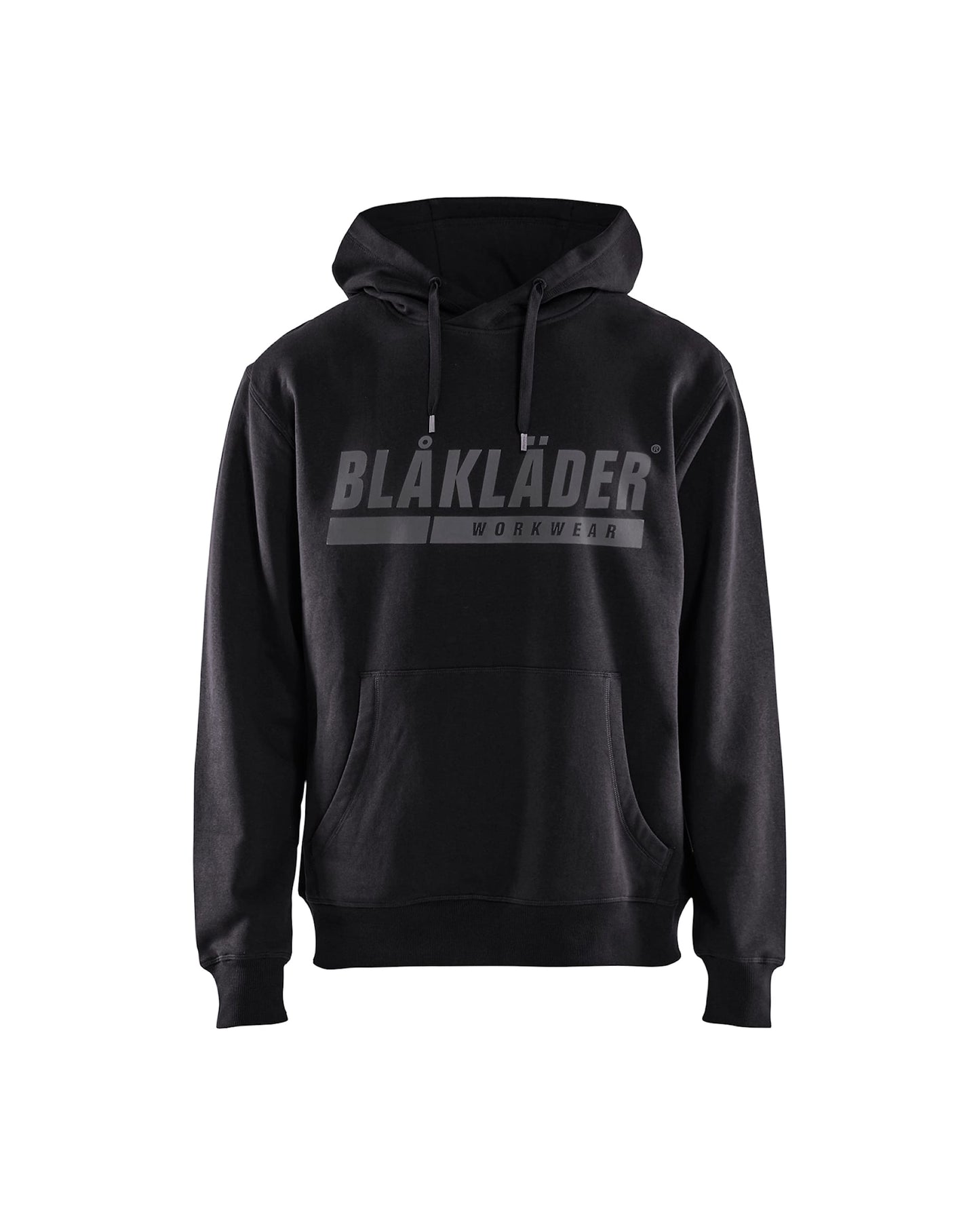 Blaklader Hooded Sweatshirt with Print, Black, Medium