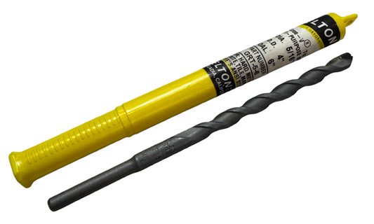 Relton GRT-5-6 5/16 x 6 Groo-v Tip Drill Bit For Hard Metal Granite Tile Marble