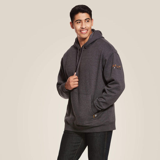Ariat Rebar Workman Hoodie Workwear, Charcoal, Size 3XL