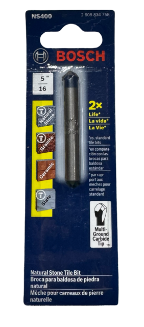 Bosch 5/16" Natural Stone Tile Bit NS400
