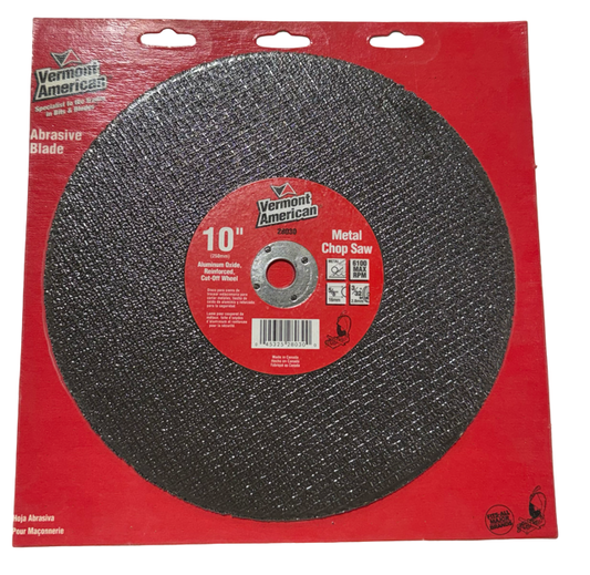 Vermont American 10" Metal Chop Saw Blade Aluminum Oxide 28030
