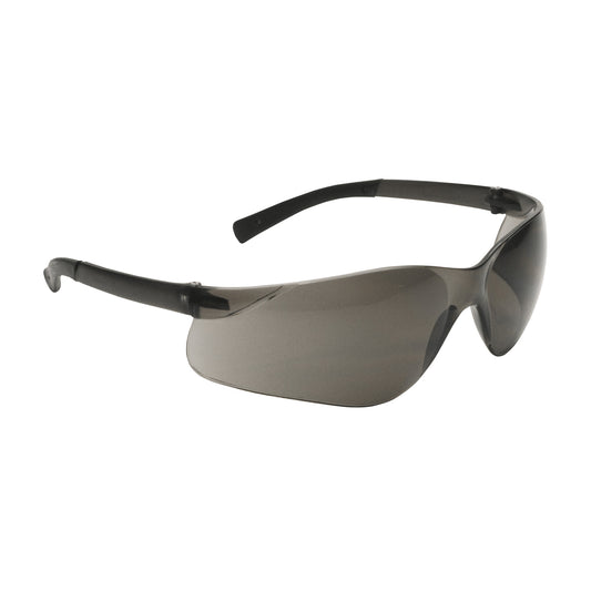 PIP Zenon Z13Rimless Safety Glasses with Dark Gray Temple, Gray Lens and Anti-Scratch Coating