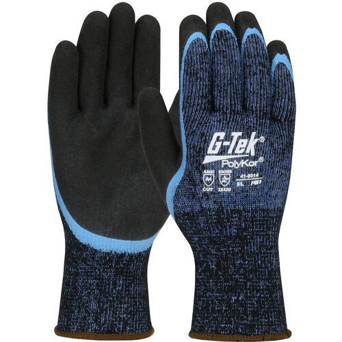 PIP G-Tek Insulated Safety Gloves Acrylic Blend Double Dip Latex Grip on Palm Size Large