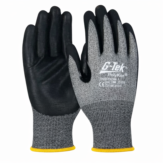 PIP G-Tek Cut Resistant Gloves with Black Nitrile Foam Grip Size M