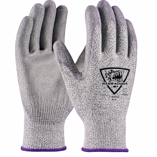 West Chester Barracuda Cut-Resistant Safety Gloves, PPE, ANSI A2, Palm Coated, X-Small