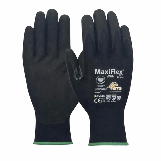 MaxiFlex Cut Resistant Safety Gloves with MicroFoam Nitrile Coating Size Medium