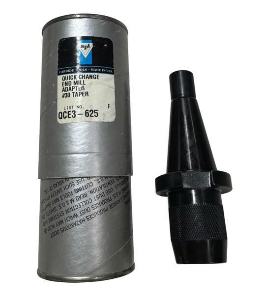 APT 30 Taper 5/8" Quick Change End Mill Adapter USA Made