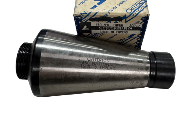 Criterion NMTB50 Arbor 1-1/2"-18 Thread Mount USA Made