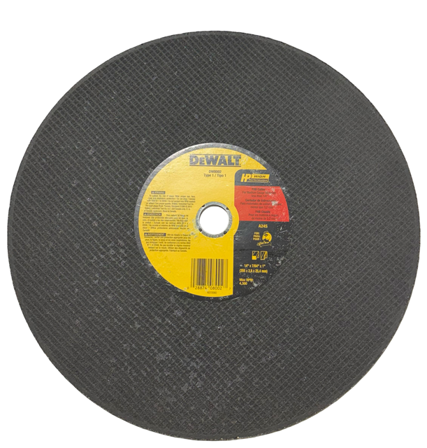 DEWALT 14" x 7/64" x 1" Fabrication Cutting Wheel Type 1 DW8002