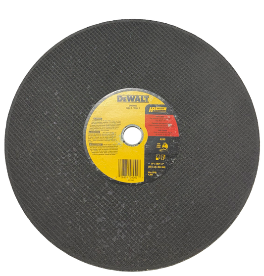 DEWALT 14" x 7/64" x 1" Fabrication Cutting Wheel Type 1 DW8002