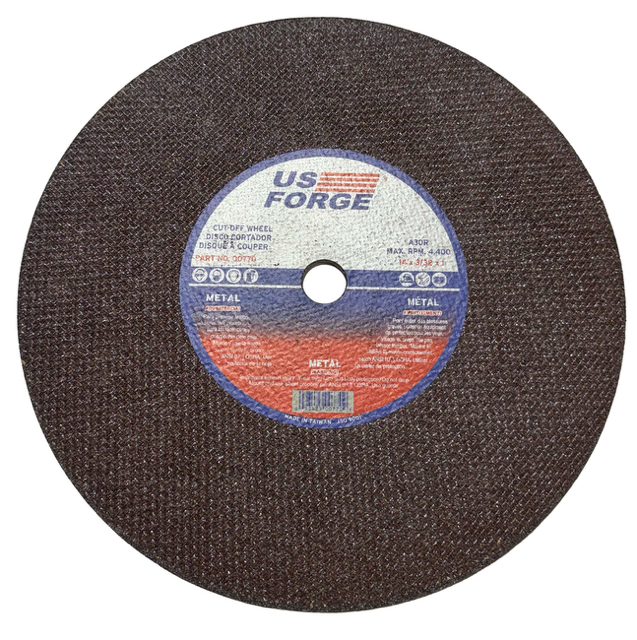 US Forge 14" x 3/32" x 1" Chopsaw Metal Cut-Off Wheel A30R