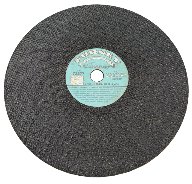 Forney 14" x 1/8" x 1" Masonry Cut-Off Wheel C30