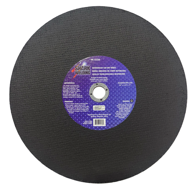 Shark Welding 14" x 1/8" x 1" Reinofrced Metal Cut-Off Wheel 12728