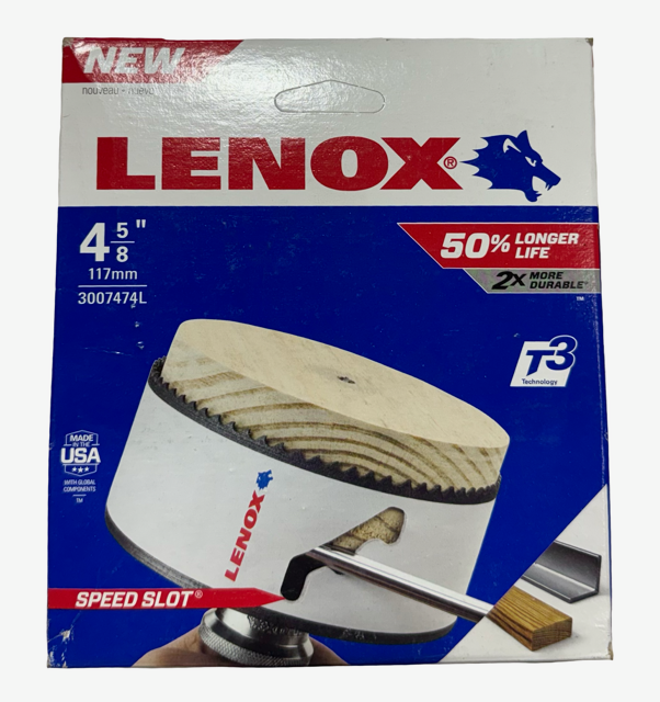 Lenox 4-5/8" Bi-Metal Speed Slot Hole Saw with T3 Technology