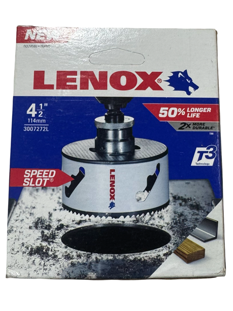 Lenox 4-1/2" Bi-Metal Speed Slot Hole Saw with T3 Technology USA Made