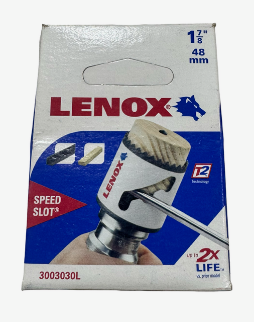 Lenox 1-7/8" Bi-Metal Speed Slot Hole Saw with T3 Technology USA Made