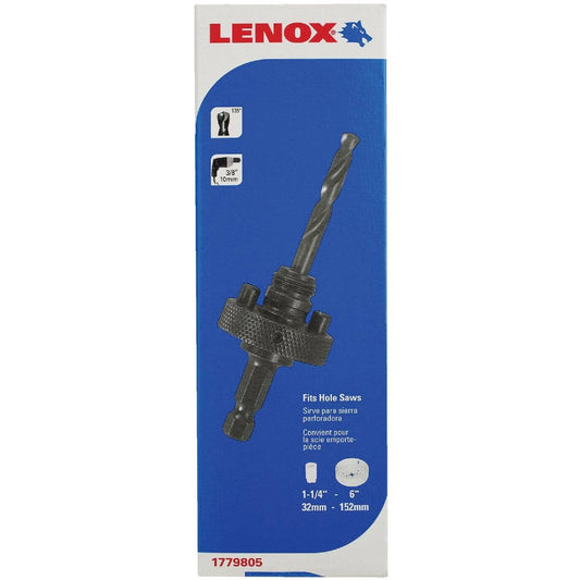 Lenox 6L Hole Saw Arbor fits 1-1/4" to 6"